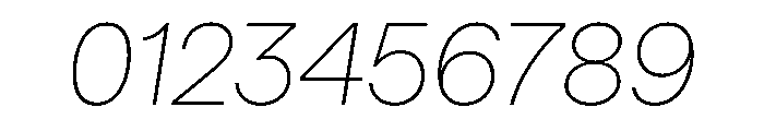 Haffer TRIAL XHThinItalic Instance Font OTHER CHARS