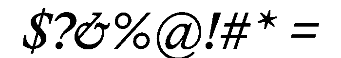 Hagel RegularItalic Font OTHER CHARS