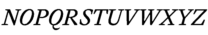 Hagel RegularItalic Font UPPERCASE