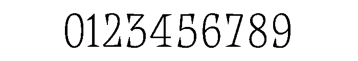 Halibut CondensedThin Font OTHER CHARS