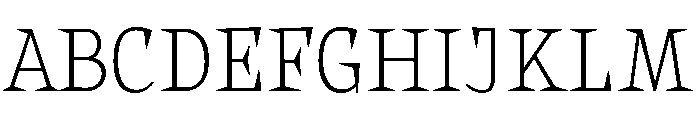 Halibut CondensedThin Font UPPERCASE