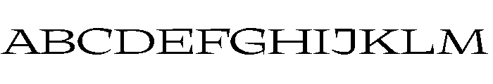 Halibut ExpandedRegular Font UPPERCASE