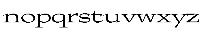 Halibut ExpandedRegular Font LOWERCASE