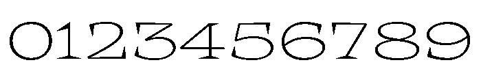 Halibut ExpandedThin Font OTHER CHARS