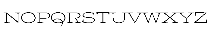 Halibut ExpandedThin Font UPPERCASE