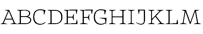 Halibut Thin Font UPPERCASE