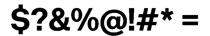 Haltung Web Bold Font OTHER CHARS