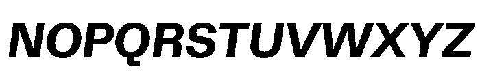 Haltung Web BoldItalic Font UPPERCASE