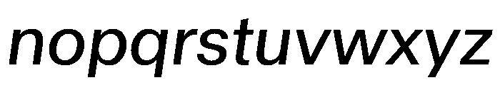 Haltung Web BookItalic Font LOWERCASE