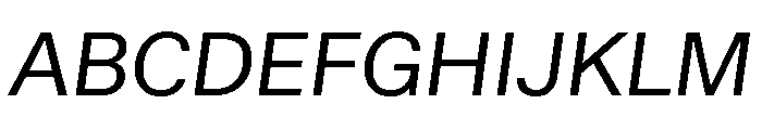 Haltung Web Italic Font UPPERCASE