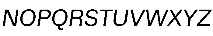 Haltung Web Italic Font UPPERCASE