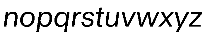 Haltung Web Italic Font LOWERCASE