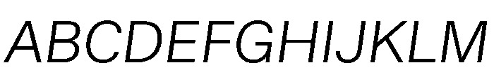 Haltung Web LightItalic Font UPPERCASE