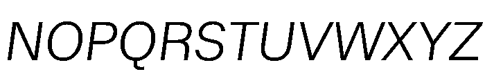 Haltung Web LightItalic Font UPPERCASE