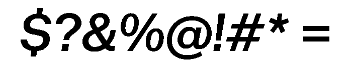 Haltung Web MediumItalic Font OTHER CHARS
