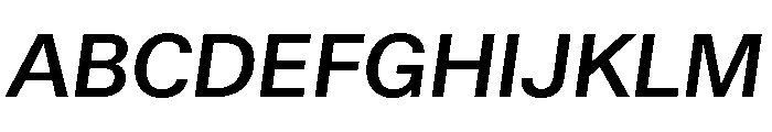 Haltung Web MediumItalic Font UPPERCASE