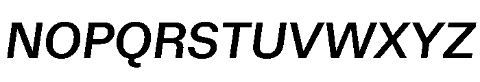 Haltung Web MediumItalic Font UPPERCASE