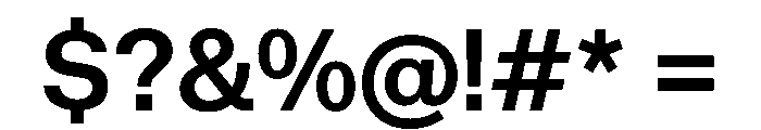 Haltung Web SemiBold Font OTHER CHARS