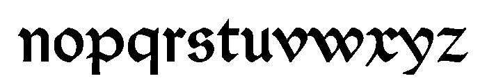 Hamlet Cicero12 Font LOWERCASE