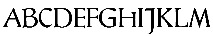 Hamlet Tertia18 Font UPPERCASE
