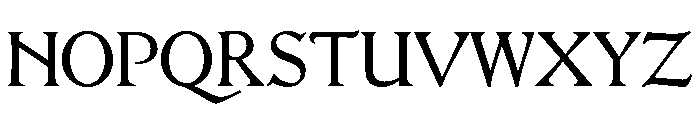 Hamlet Tertia18 Font UPPERCASE