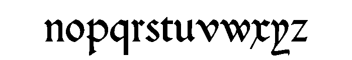 Hamlet Tertia18 Font LOWERCASE