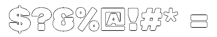 Hammer Bold Font OTHER CHARS
