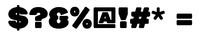 Hammer Unlicensed Bold Font OTHER CHARS