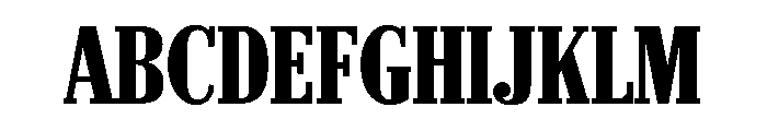 Hancock CondensedBold Font UPPERCASE