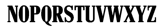 Hancock CondensedBold Font UPPERCASE