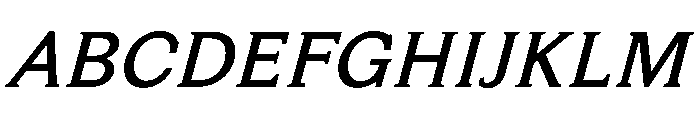 HappyKarrik MidSerifItalic Instance Font UPPERCASE