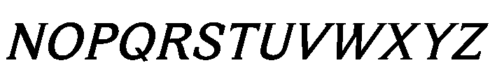 HappyKarrik MidSerifItalic Instance Font UPPERCASE