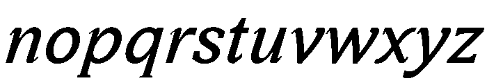 HappyKarrik MidSerifItalic Instance Font LOWERCASE