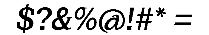 HappyKarrik MidSerifSlant Instance Font OTHER CHARS