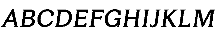 HappyKarrik MidSerifSlant Instance Font UPPERCASE