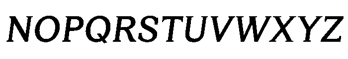 HappyKarrik MidSerifSlant Instance Font UPPERCASE