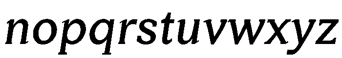 HappyKarrik MidSerifSlant Instance Font LOWERCASE