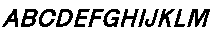 HappyKarrik SansItalic Instance Font UPPERCASE