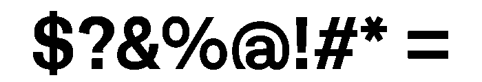 HappyKarrik SansRegular Instance Font OTHER CHARS