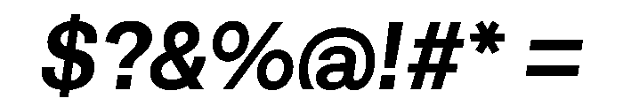 HappyKarrik SansSlant Instance Font OTHER CHARS