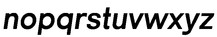 HappyKarrik SansSlant Instance Font LOWERCASE