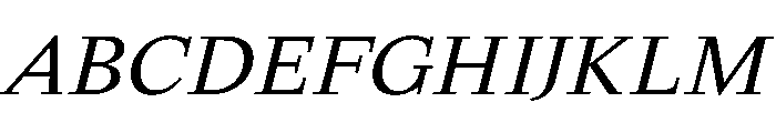 HappyKarrik SerifItalic Instance Font UPPERCASE