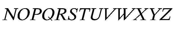 HappyKarrik SerifItalic Instance Font UPPERCASE