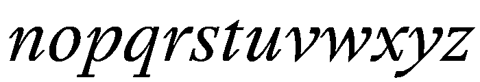 HappyKarrik SerifItalic Instance Font LOWERCASE
