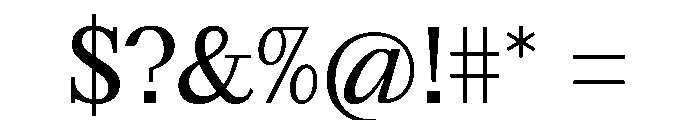 HappyKarrik SerifRegular Instance Font OTHER CHARS
