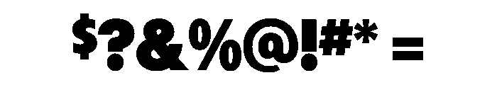 Harry ObeseSqueezed Font OTHER CHARS
