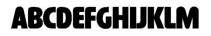 Harry ObeseSqueezed Font UPPERCASE