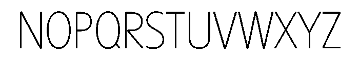 Harry ThinSqueezed Font UPPERCASE