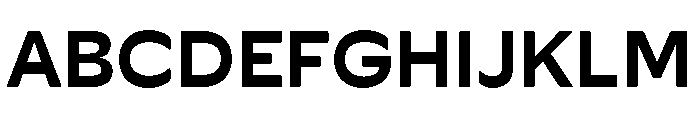 HatchSans DemiBold Instance Font UPPERCASE