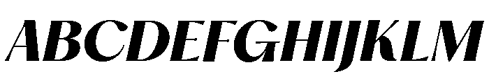 Hatton Bold Italic Font UPPERCASE